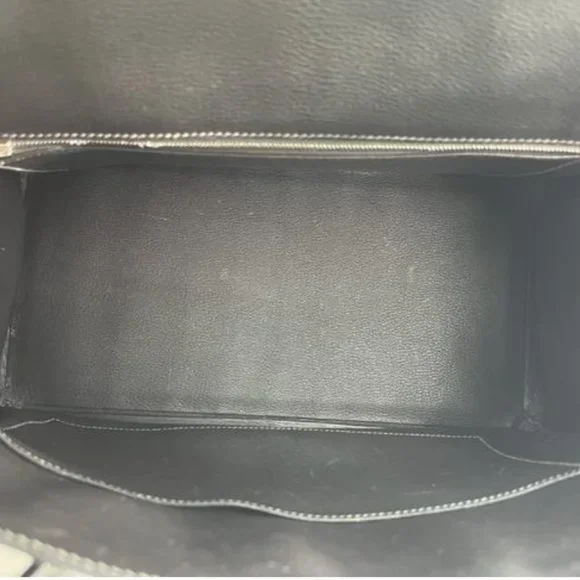 Hermes Shiny Porosus Crocodile Skin Birkin 35 w Palladium HW in Graphite - Picture 11 of 13